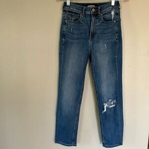 Express Super High Rise Mom Denim Jeans - 00